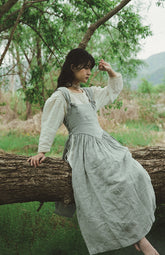 Cara Linen Cotton Pinafore