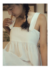 Antonia Linen Cotton Maxi Slip Dress