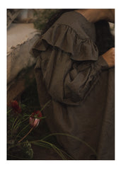 Vestido sin mangas de lino y algodón Frances