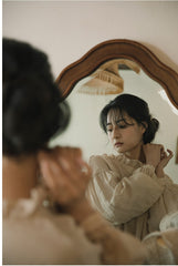 Vestido largo holgado de lino y algodón Tina