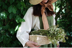 Hannah Linen Cotton Pinafore Dress