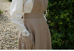 Vestido estilo pichi de lino y algodón Hannah