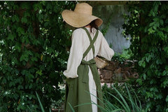 Hannah Linen Cotton Pinafore Dress