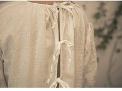 April Linen Cotton Maxi Dress