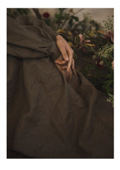 Vestido sin mangas de lino y algodón Frances