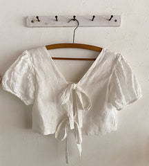 Suri Linen Cotton Cropped Jacket