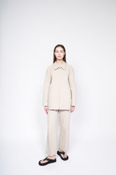 High-Waisted Wide-Leg Linen Pants with Tailored Fit – Lightweight Summer Workwear Essential
