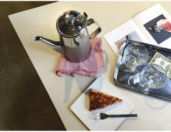 Paño de cocina de lino y algodón