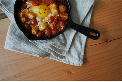 Servilleta de lino y algodón