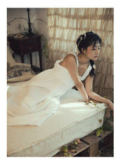 Antonia Linen Cotton Maxi Slip Dress