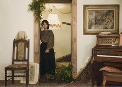 Nicole Linen Cotton Maxi Wrap Skirt