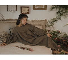 Vestido sin mangas de lino y algodón Frances