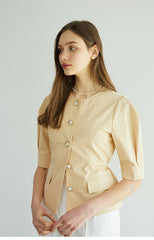 High-Waisted Linen Midi Skirt with Clean Front and Straight Cut – Minimalist Summer Essential