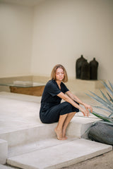 Tailored Linen Short Jumpsuit with Belted Waist and Notched Lapel Collar