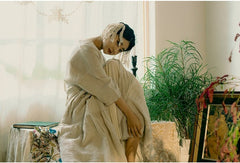 Beverly Linen Cotton Long Sleeve Maxi Dress