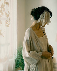 Beverly Linen Cotton Long Sleeve Maxi Dress