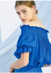 High-Waisted A-Line Linen Skirt for Women with Belted Waist and Flowing Midi Silhouette