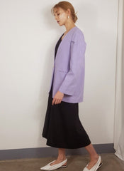 Minimalist Linen Blazer for Women with Single Button Closure and Soft-Structured Tailoring Design