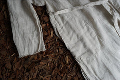 Marie Linen Cotton Long Sleeve Maxi Dress