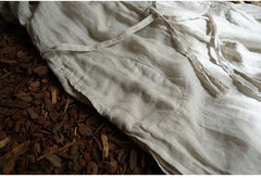 Marie Linen Cotton Long Sleeve Maxi Dress