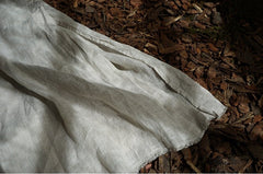 Marie Linen Cotton Long Sleeve Maxi Dress