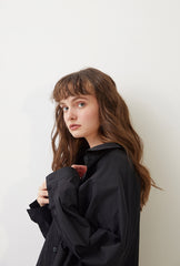 Relaxed-Fit Linen Shirt With Spread Collar and Button Front Closure