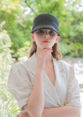 Double-Breasted Linen Dress with Tailored Lapels and Short Sleeves for Refined Warm-Weather Style