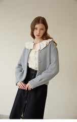 Elegant High-Waisted A-Line Linen Skirt with Asymmetric Hem and Invisible Back Zipper