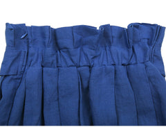 High-Waisted A-Line Linen Skirt with Belted Waist and Pleated Detail for Effortless Elegance