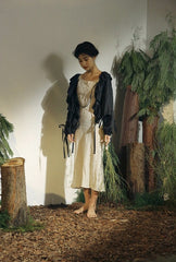 Kristen Linen Cotton Ruffle Top