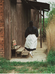 Falda larga de lino y algodón
