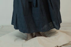 Patricia Linen Cotton Maxi Wrap Skirt