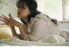 Corinne Linen Cotton Off Shoulder Ruffle Maxi Dress