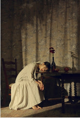 Vestido largo de lino y algodón Suzanne