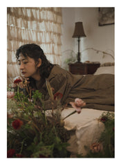 Vestido sin mangas de lino y algodón Frances