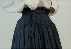 Patricia Linen Cotton Maxi Wrap Skirt