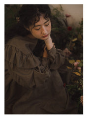 Vestido sin mangas de lino y algodón Frances