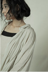 Vestido camisero largo de lino y algodón Tiffany