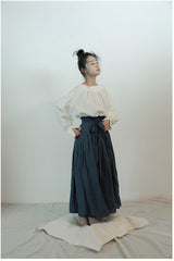 Patricia Linen Cotton Maxi Wrap Skirt
