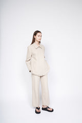 High-Waisted Wide-Leg Linen Pants with Tailored Fit – Lightweight Summer Workwear Essential