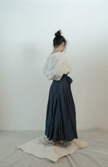 Patricia Linen Cotton Maxi Wrap Skirt