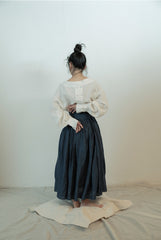 Patricia Linen Cotton Maxi Wrap Skirt