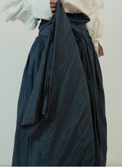 Patricia Linen Cotton Maxi Wrap Skirt