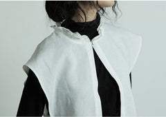 Chaleco vintage de lino y algodón Marina