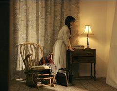 Marie Linen Cotton Long Sleeve Maxi Dress