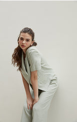 High-Waisted Wide Leg Linen Pants with Tailored Fit and Soft Drape for Elegant Comfort