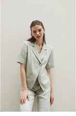 High-Waisted Wide Leg Linen Pants with Tailored Fit and Soft Drape for Elegant Comfort