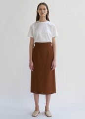 Short-Sleeve Linen T-Shirt with Relaxed Fit and Classic Crew Neckline