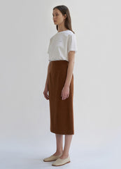 Short-Sleeve Linen T-Shirt with Relaxed Fit and Classic Crew Neckline