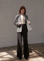 Wide-Leg High-Rise Linen Pants with Tailored Pleats and Minimalist Silhouette for Everyday Elegance